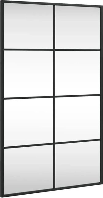 vidaXL Wandspiegel Schwarz Rechteckig aus Metall und Glas B/H: 50 x 80 cm - Bild 1