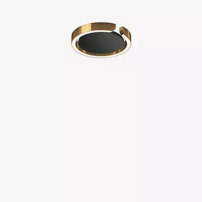 Occhio Mito Soffitto 20 Up Narrow LED Wand- und Deckenleuchte mit Kopf in Bronze und Abdeckung in Schwarz Matt - Bild 1