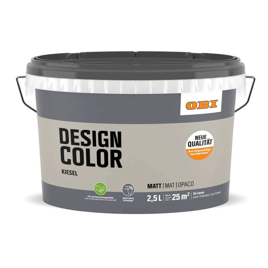 OBI Design Color Dispersion Farbe für Mauerwerk in Beige und Grau 2,5 l - Bild 2