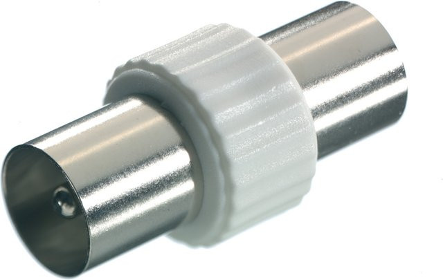 Vivanco Koaxial Doppelstecker 48003 in Silber - Bild 1