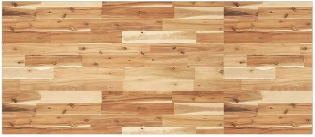 vidaXL Tischplatte Rechteckig aus Massivholz Akazie in Braun, B/T/H: 140 x 60 x 2 cm - Bild 1
