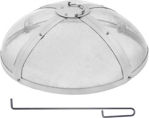 VEVOR Funkenfang aus Edelstahl für Feuerschalen und Kamine, Durchmesser: 68,6 cm, Höhe: 18,5 cm, mit 2-mm-Maschenlöchern - Bild 1