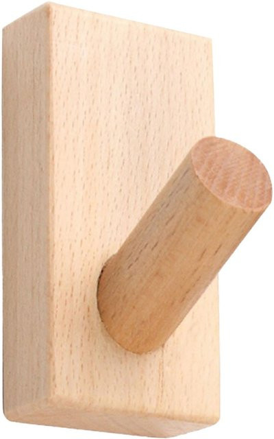 OutsideWorld Wandhaken aus Holz in Beige zur Wandmontage - Bild 1
