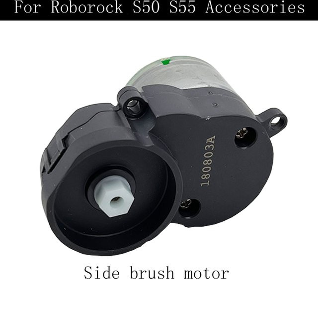 Ersatzteil Seitenbürsten-Motor für Xiaomi Roborock S50 S51 S55 Xiaowa C10 E20 E25 E35 Roboterstaubsauger in Schwarz aus Kunststoff - Bild 1