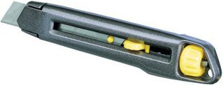 Stanley Cutter Interlock Teppichmesser Grau aus Metall mit 18 mm Klingenbreite - Bild 2