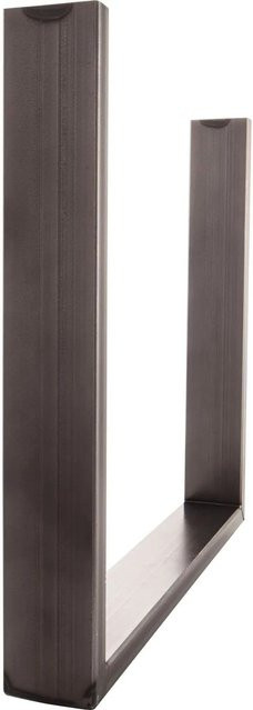 Simausrom Bankkufe Regular Slim in Schwarzstahl, Höhe: 41,2 cm, schwarz lackiert - Bild 1