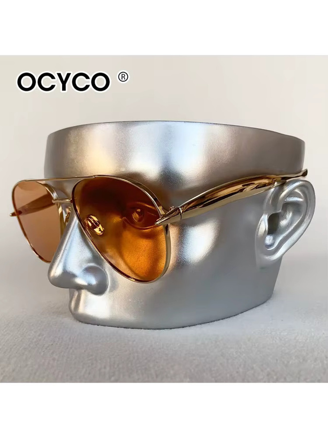 OCYCO Sonnenbrille Aviator, Metall, Vollrand, Gold, Unisex - Bild 3