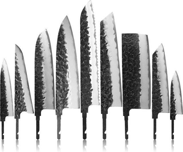 MOSTODOZ Japanisches Kochmesser aus handgeschmiedetem Carbonstahl, silberfarbenes Paring Knife zum Selbermachen - Bild 1