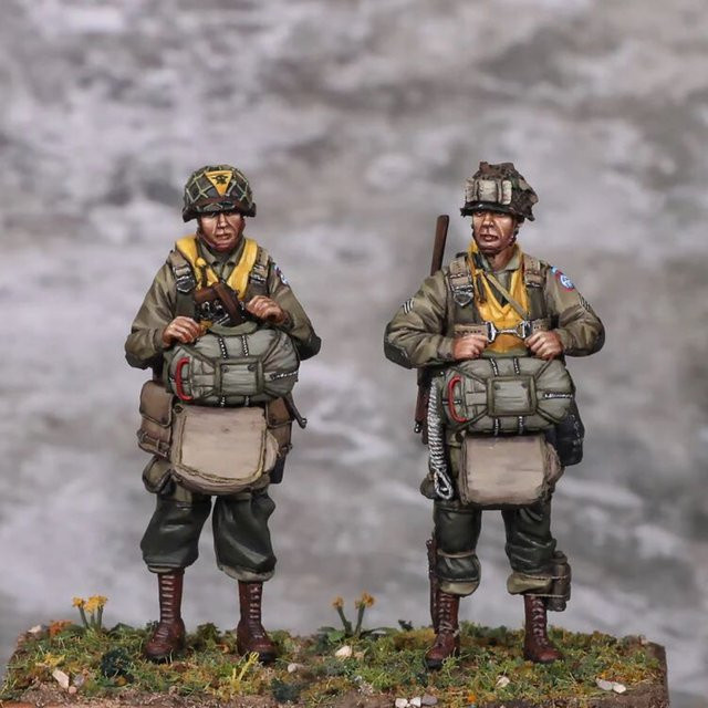 GK Amerikanischer Fallschirmjäger, Resin-Soldatenmodell, 1/35, unmontierter und unbemalter Bausatz - Bild 1
