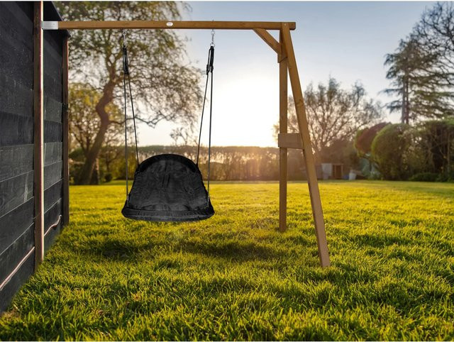 Axi Nest-Anbauschaukel Roxy aus Hemlockholz in Braun, H x B x T: 207 x 160 x 244 cm - Bild 1