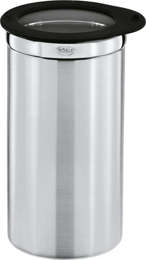 Rösle Kaffeedose aus Edelstahl mit Frischhaltedeckel in Silber - Bild 1