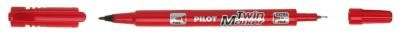Pilot Permanent Marker Twin Marker rot mit zwei Spitzengrößen - Bild 1
