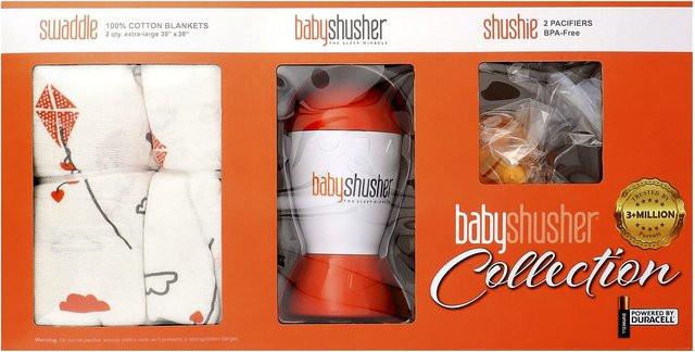 Baby Shusher Kollektion 5-teiliges Set in Grau aus Baumwolle, BPA-frei - Bild 1