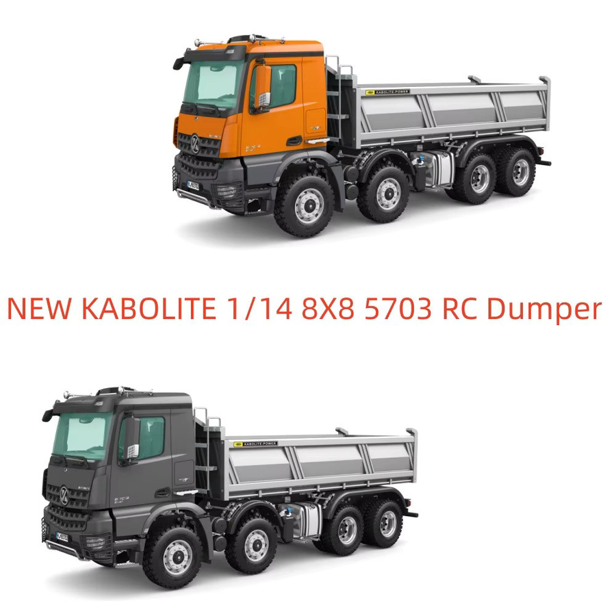 Kabolite 5703 8*8 RC Muldenkipper, ferngesteuertes Fahrzeug, 1:14, mit Licht und Sound - Bild 2