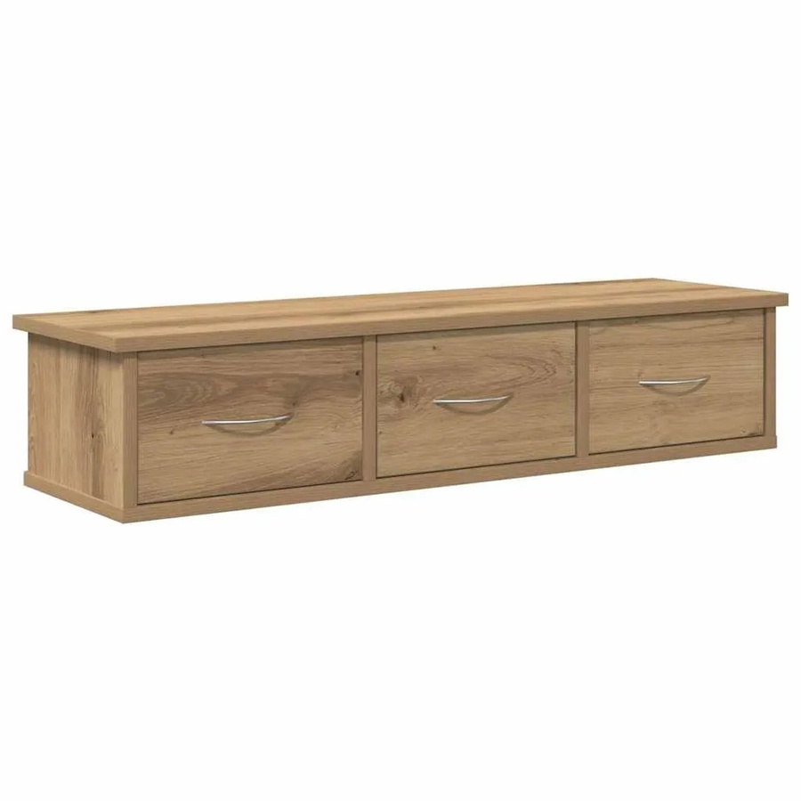 vidaXL Wandschrank Artisan-Eiche in Braun, B/T/H: 88 x 26 x 18,5 cm - Bild 2