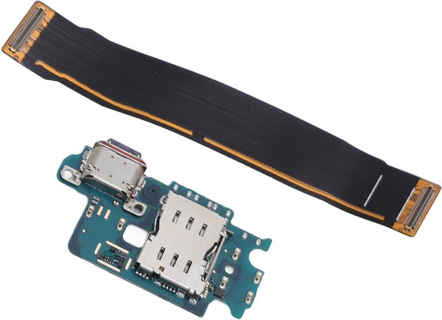 DIYelecs USB-C Ladeanschluss Flexkabel Ersatz für Samsung Galaxy S24 S921B EU-Version in Schwarz - Bild 1
