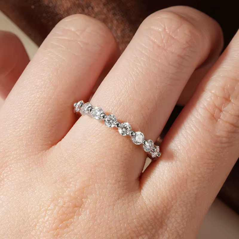 IOGOU Ring Moissanit, Silber, Damen, 3 mm - Bild 3