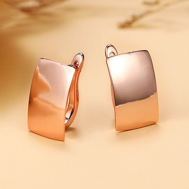 Huitan Ohrringe, quadratisch, Roségold, Damen - Bild 1