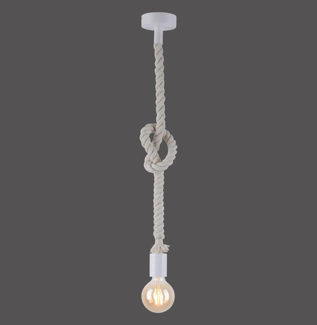 Just Light Pendelleuchte DIY Weiß im Retro-Stil mit 1 x E27/60W - Bild 1