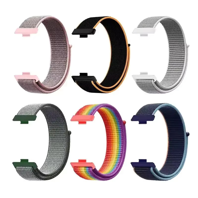 Huawei Uhrenarmband Nylon, Multicolor, Unisex, für Huawei Uhr Fit 3/4/4 Pro - Bild 4