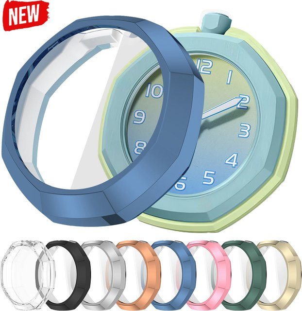 CAOWTAN Uhrenzubehör TPU-Schutzhülle für Swatch x AP Royal Pop Taschenuhr, Kunststoff, Unisex - Bild 1