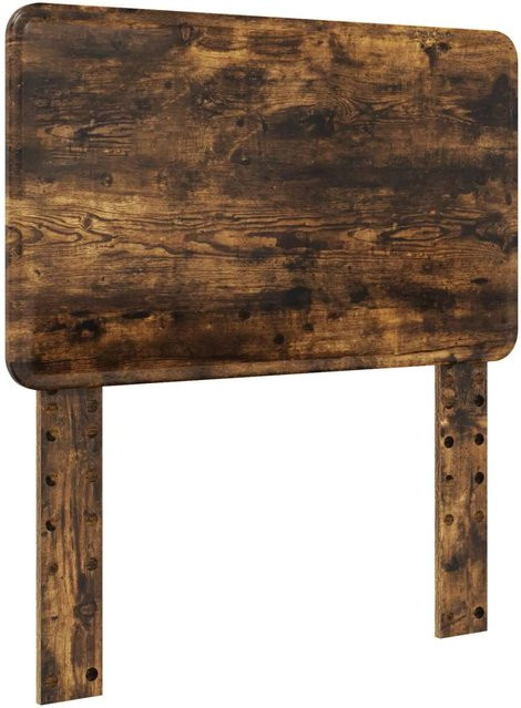 vidaXL Kopfteil für das Bett in Geräucherte Eiche, Modernes Design, Braun, Holzwerkstoff - Bild 1