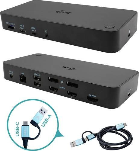 i-tec USB-C und Thunderbolt Dockingstation mit 3x 4K UHD Anschlüssen und 100W Power Delivery in Schwarz - Bild 3