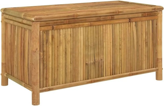 vidaXL Gartentruhe aus Bambus in Braun, B/T/H: 110 x 52 x 55 cm - Bild 1