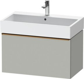 Duravit Waschtischunterschrank D-Neo wandhängend in Weiß und Grau, 1 Auszug, matt - Bild 1