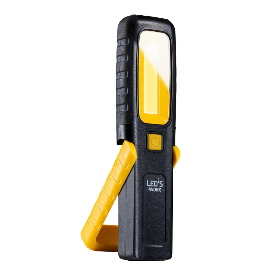 LED's Work LED Handlampe Schwarz-gelb mit 300lm, 6500K Kaltweiß, dimmbar, magnetisch und IP20 Schutzklasse - Bild 2