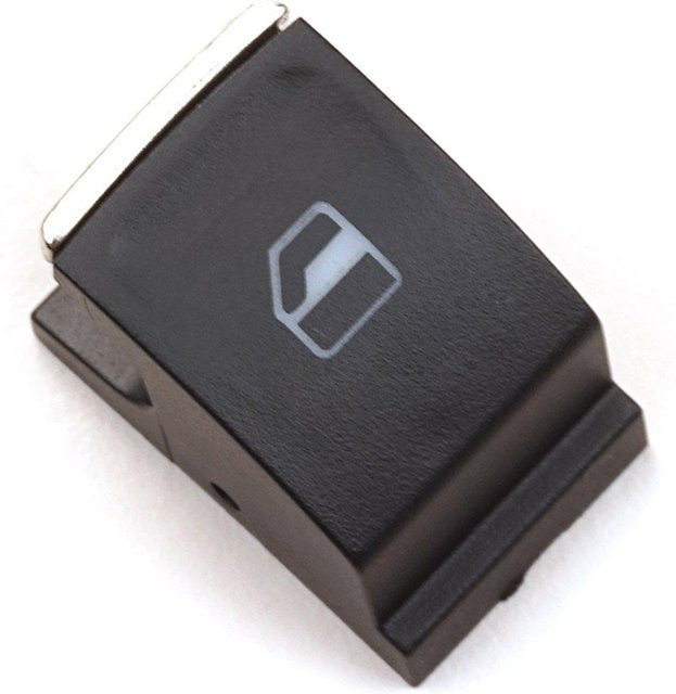 BROSS Fensterschalterknopfkappenabdeckung 5G0959857 für VW Golf MK7 Passat B8 Tiguan Touran Seat Skoda in Schwarz oder Silber - Bild 1