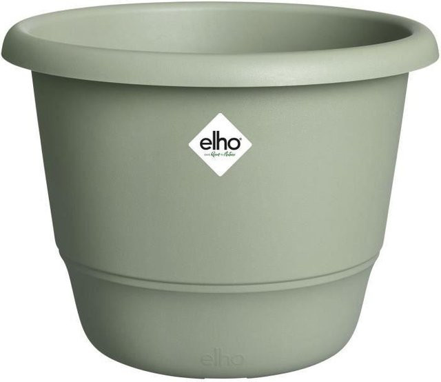 ELHO Blumentopf Amiga Rund 40 in Grün für den Außenbereich, Ø 39 cm x H 29 cm - Bild 1