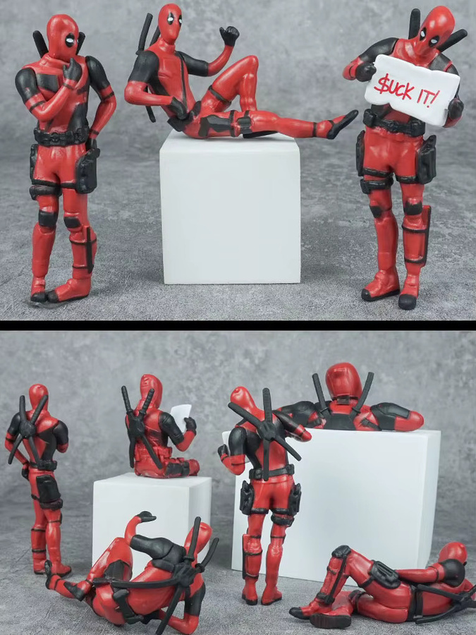Bandai Marvel Deadpool Action Figure, Modell Mini Puppe, Kunststoff - Bild 1