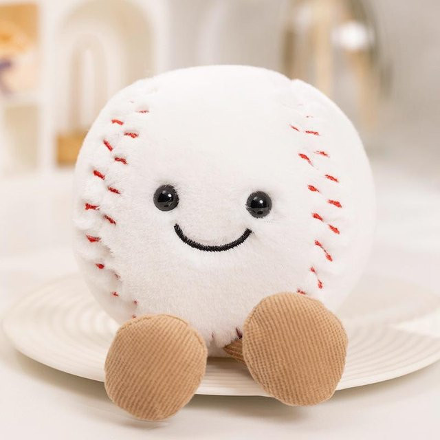 Basketball Fußball Tennis Baseball Puppe, Plüschtier, Bunt / Mehrfarbig, Weiß - Bild 1