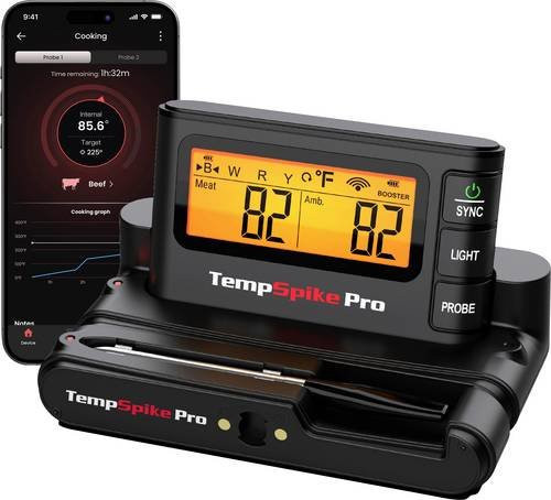 ThermoPro TP980W Grillthermometer mit WiFi und App-Steuerung in Schwarz - Bild 1