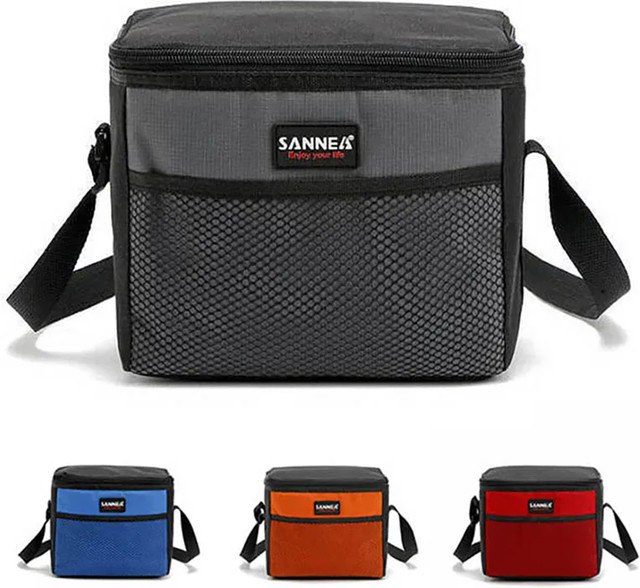 LISM Isolierte Bento-Tasche mit Picknick-Kühlpack in Blau, 5 l Volumen - Bild 1