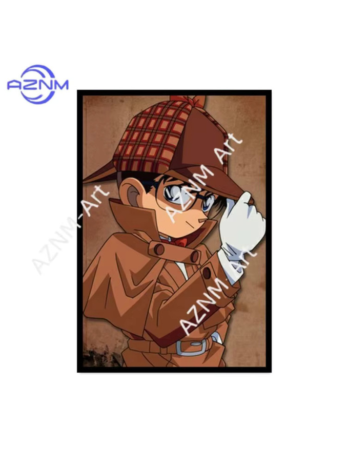 Detektiv Conan Anime Poster aus Leinwand von KAYOU, mehrfarbige Illustration zur Wanddekoration für dein Wohnzimmer oder Schlafzimmer - Bild 2