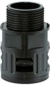 Flexa Schnellverschraubung IP66 gerade RQG1-M AD15,8/M20 schwarz - Bild 1
