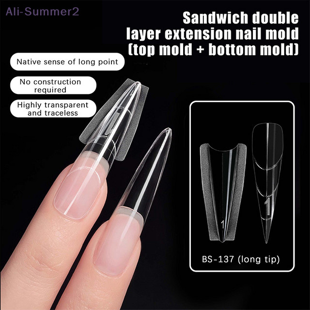 Summer2 Sandwich Dual Nail Forms, 240 Stück, 15 Größen - Bild 1