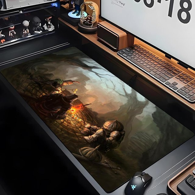 Rastar Dark Souls Mauspad XXL Gaming Schreibtischmatte in Schwarz und Multicolour - Bild 1