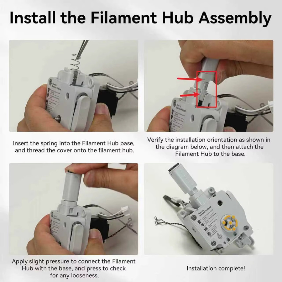 Bambu Lab AMS Lite Filament-Hub für A1 und A1 Mini zur Ermöglichung von Mehrfarbendrucken, Farbe: Weiß - Bild 4
