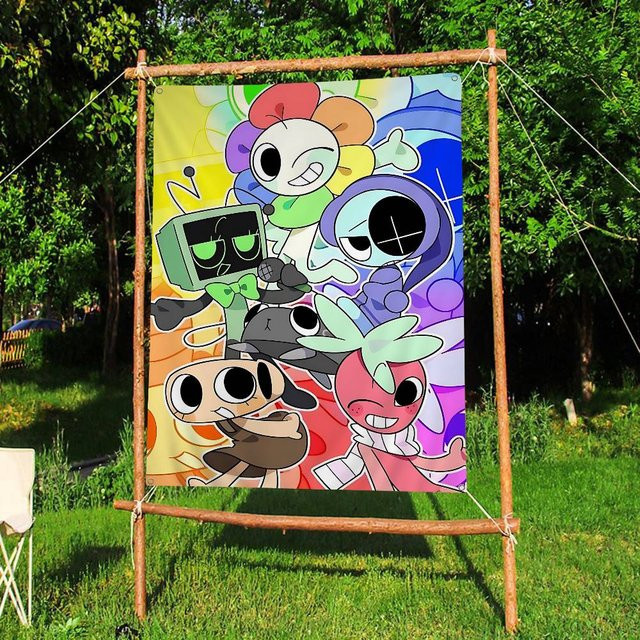 Potdemiel Wandbehang D-Dandys World Cartoon Science-Fiction Raumdeko Multicolor - Bild 1