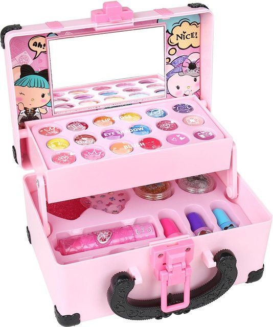 TOMTOP JMS Make-up-Set für Mädchen mit Reise-Kosmetiketui, rosa - Bild 1