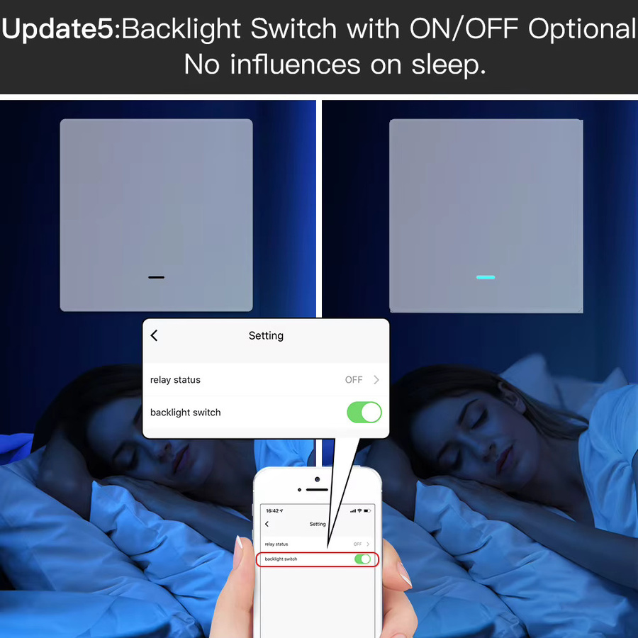 MOES Tuya ZigBee Smart Lichtschalter ohne Neutralleiter, kompatibel mit Alexa und Google Home, in Weiß oder Grau - Bild 5