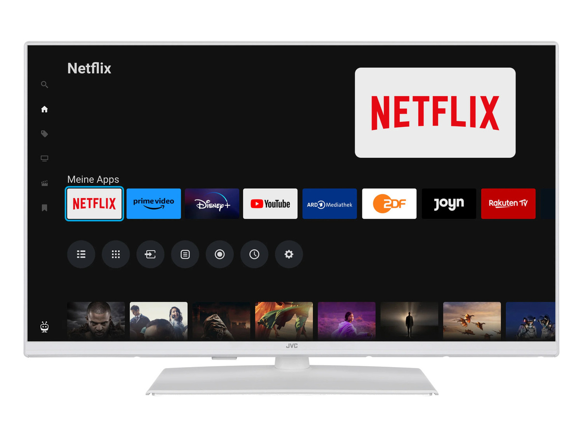 JVC Smart TV LT-32VF5355W Fernseher 32 Zoll Full HD HDR in Weiß - Bild 2