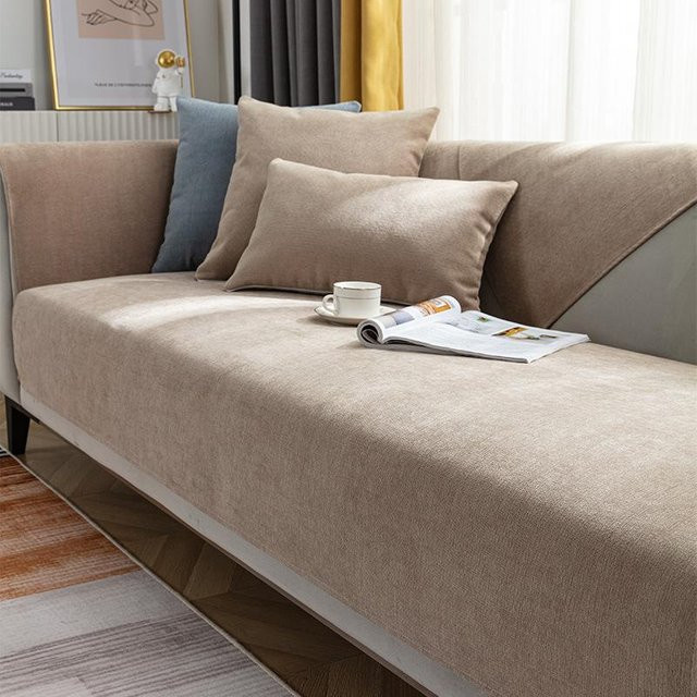 BC-Warm Home Sofa Schonbezug wasserdicht und kratzfest in Kaffeebraun, B/H: 70 x 150 cm - Bild 1