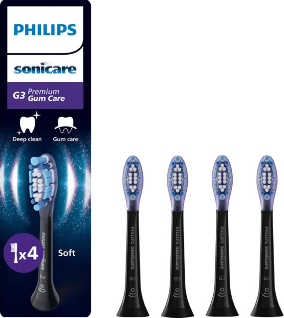 Philips Sonicare Premium Gum Care, Schwarz, 4 Stück - Bild 1