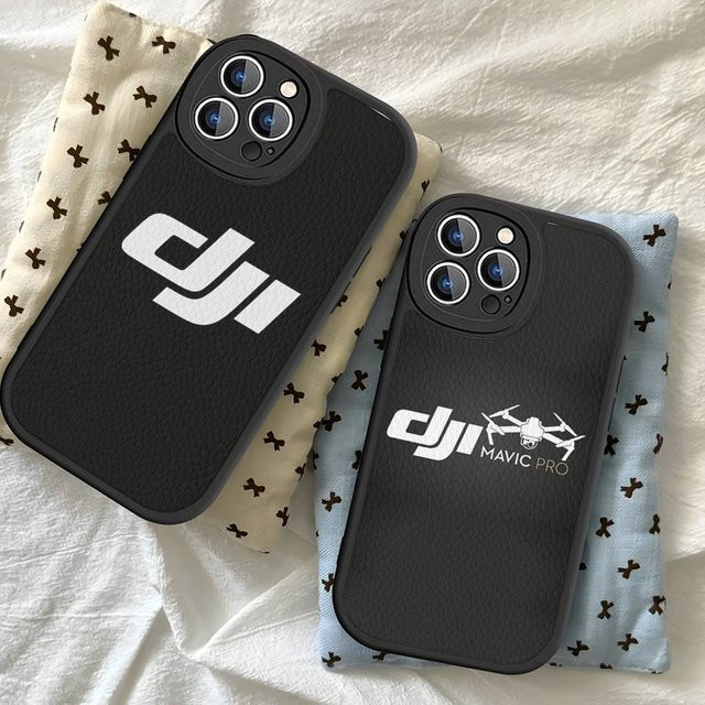 DJI Lederhülle für iPhone 11 12 13 14 15 16 Pro Max Plus in Schwarz - Bild 1