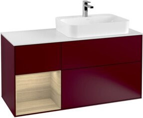 V&B Waschtischunterschrank Finion mit Wandbeleuchtung in Weiß, Breite: 120 cm, Tiefe: 50,1 cm, Höhe: 50,1 cm - Bild 1