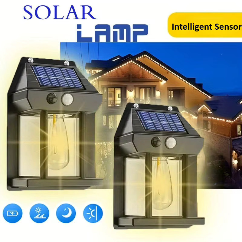 Heinast Solar-LED-Wandleuchte für den Außenbereich in Schwarz mit Bewegungssensor und warmweißem Licht - Bild 3